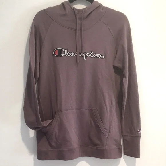 Champion Tops New Champion Spellout Purple French Terry